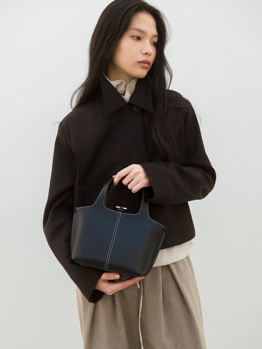 Atelier De LUMEN Panier Petite Bag Soft Black PRE-OWNED